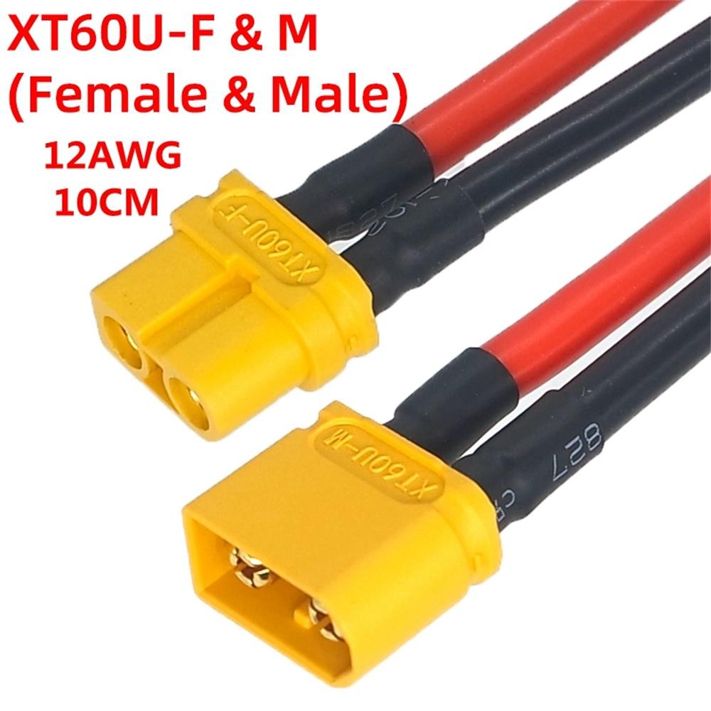 10CM-50CM XT60 Cable Connector Male Female XT60H Plug 14AWG 12AWG Silicone Wire/