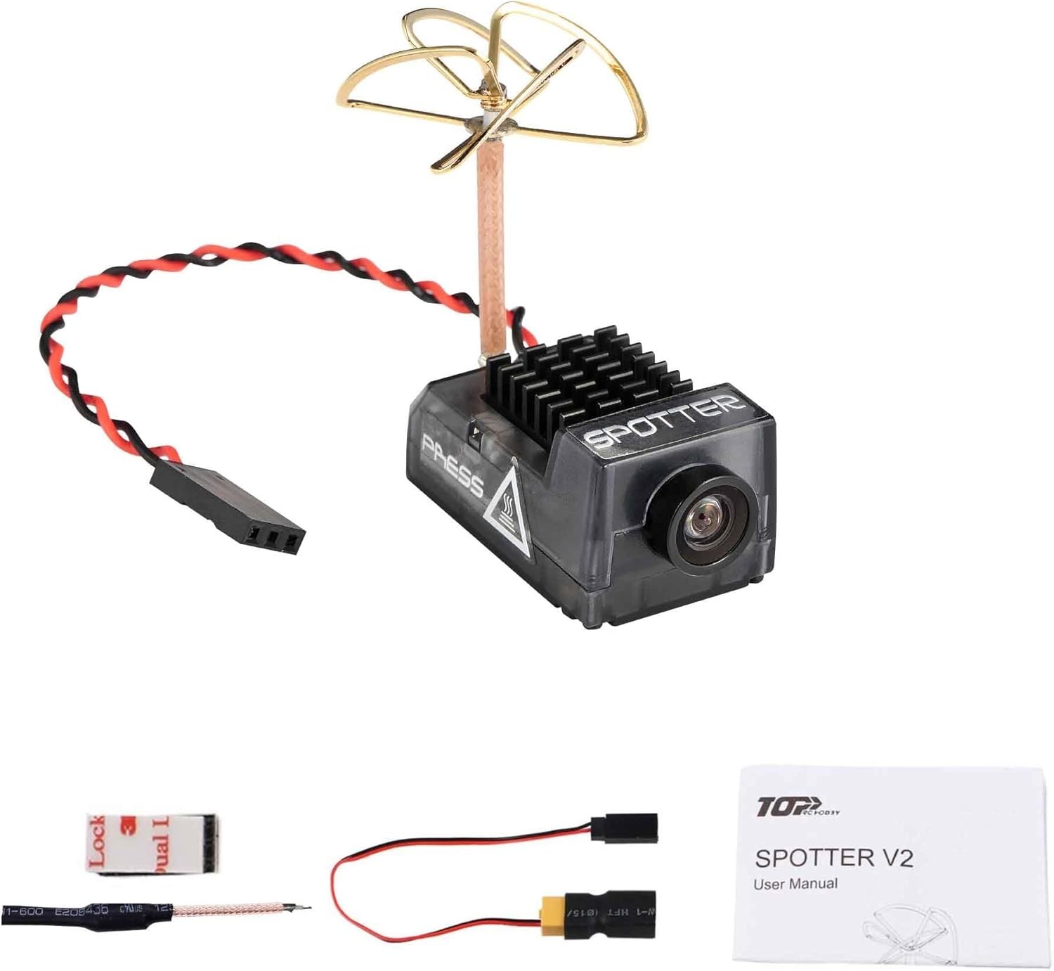 Versatile 5.8G FPV Camera Kit with Adjustable Power: Ideal for Drones & RC Cars