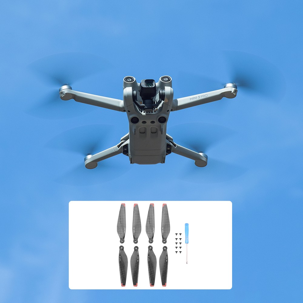 8Pcs Lightweight Carbon Fiber Propellers Quiet Durable for DJI Mini 3 Pro RC