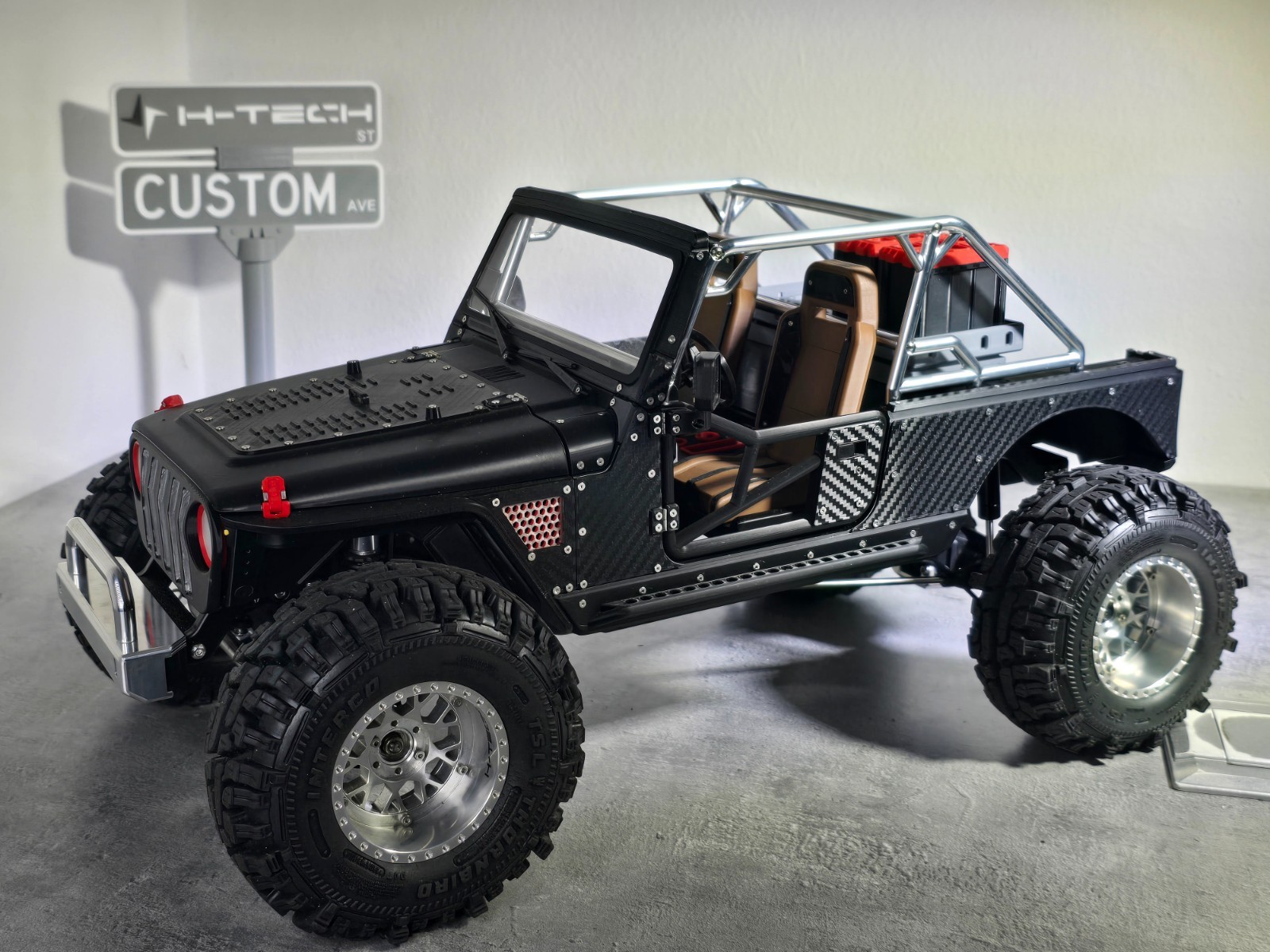 H-TECH RC CNC Aluminum Roll Cage for Project IJ (RCMustDIy)