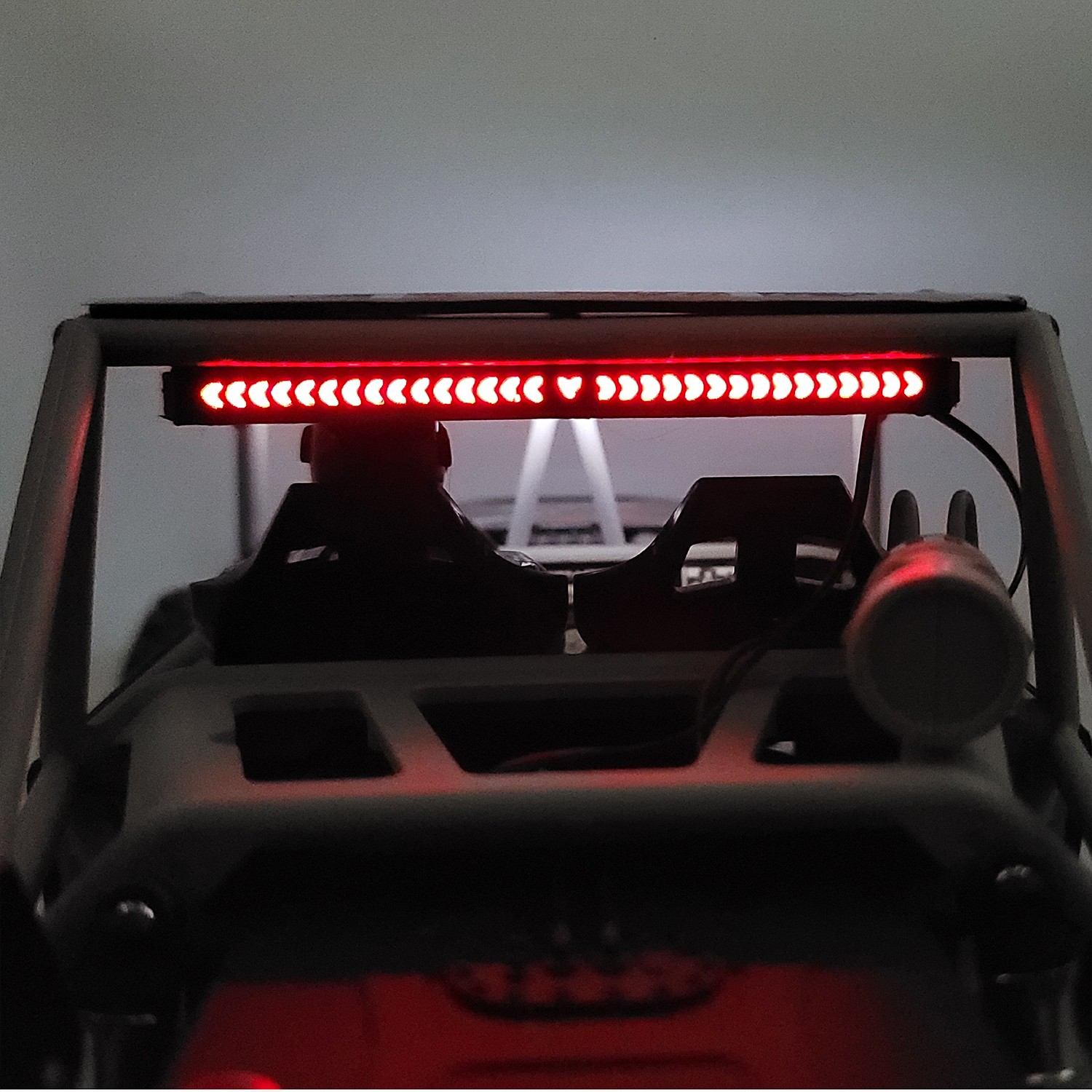 For Vanquish 1/10 H10 Optic RC Front & Rear Roof Lights Lamp Car Upgraded Parts