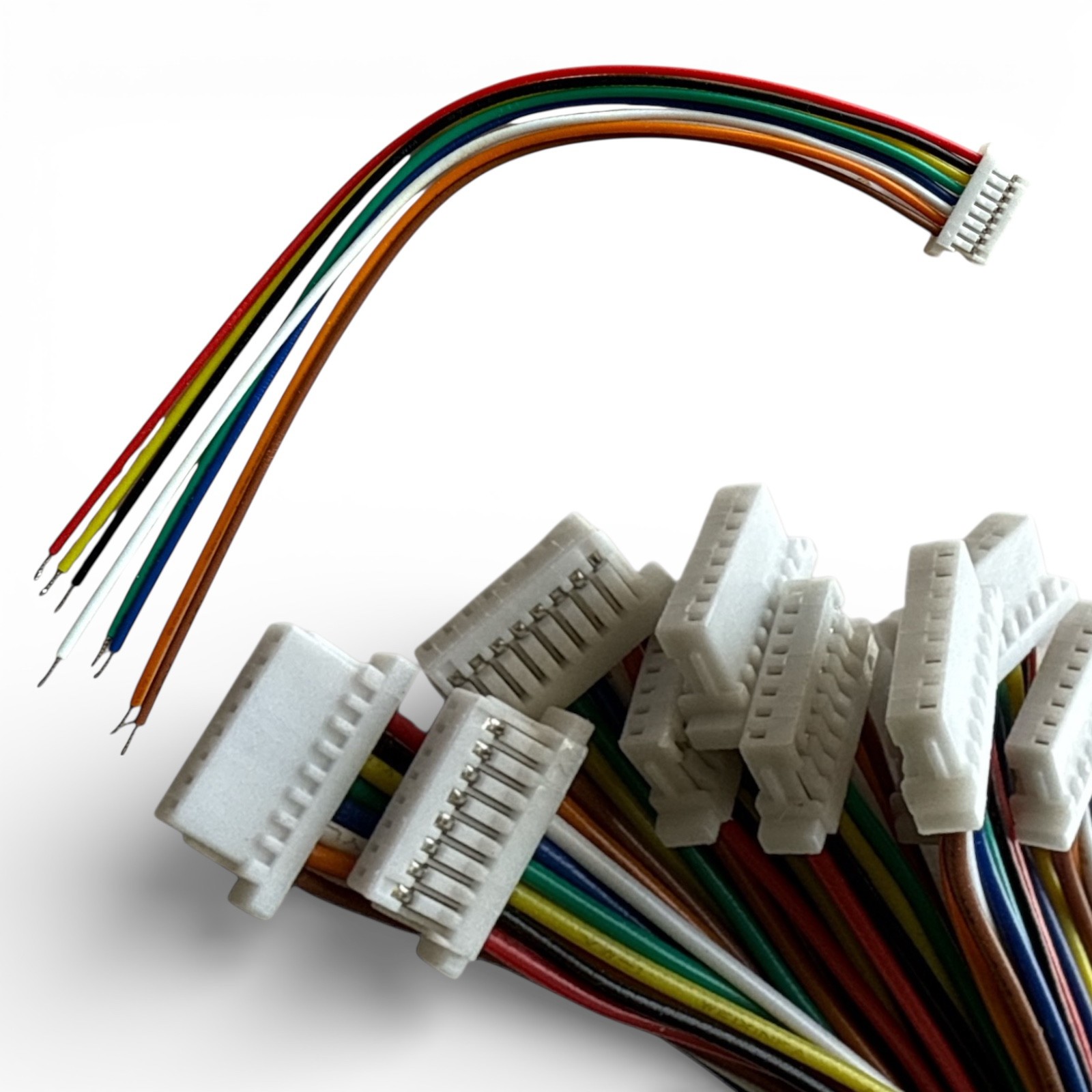 JST-SH 1.0mm 8Pin Micro Connector Housing Wire Assembly 50pcs for RC Controller