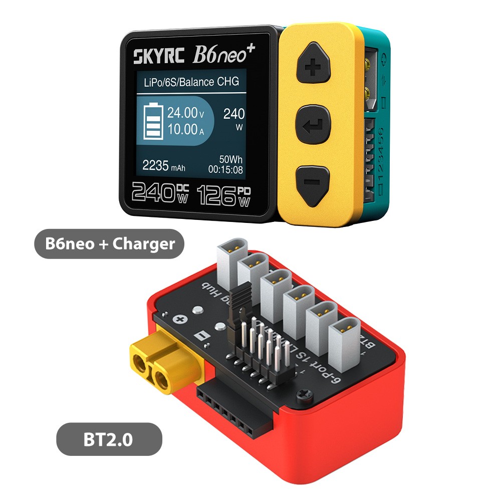 SKYRC Lipo Battery Charging Hub OSH 6-Port For B6neo B6ACneo B6neo+ B6neo 2