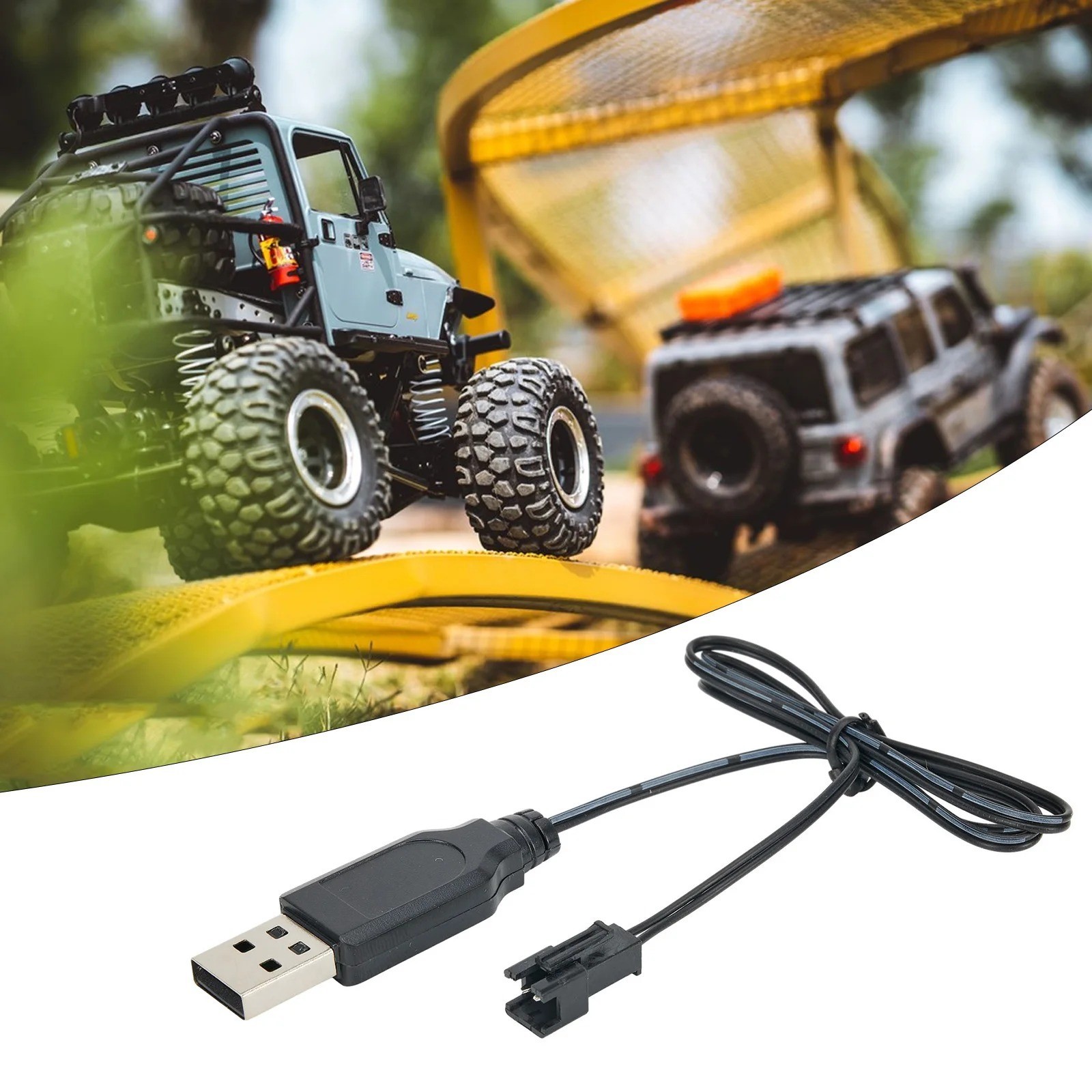 USB Charger Cable for 3.7V Lithium Battery RC Toy Charging Cord