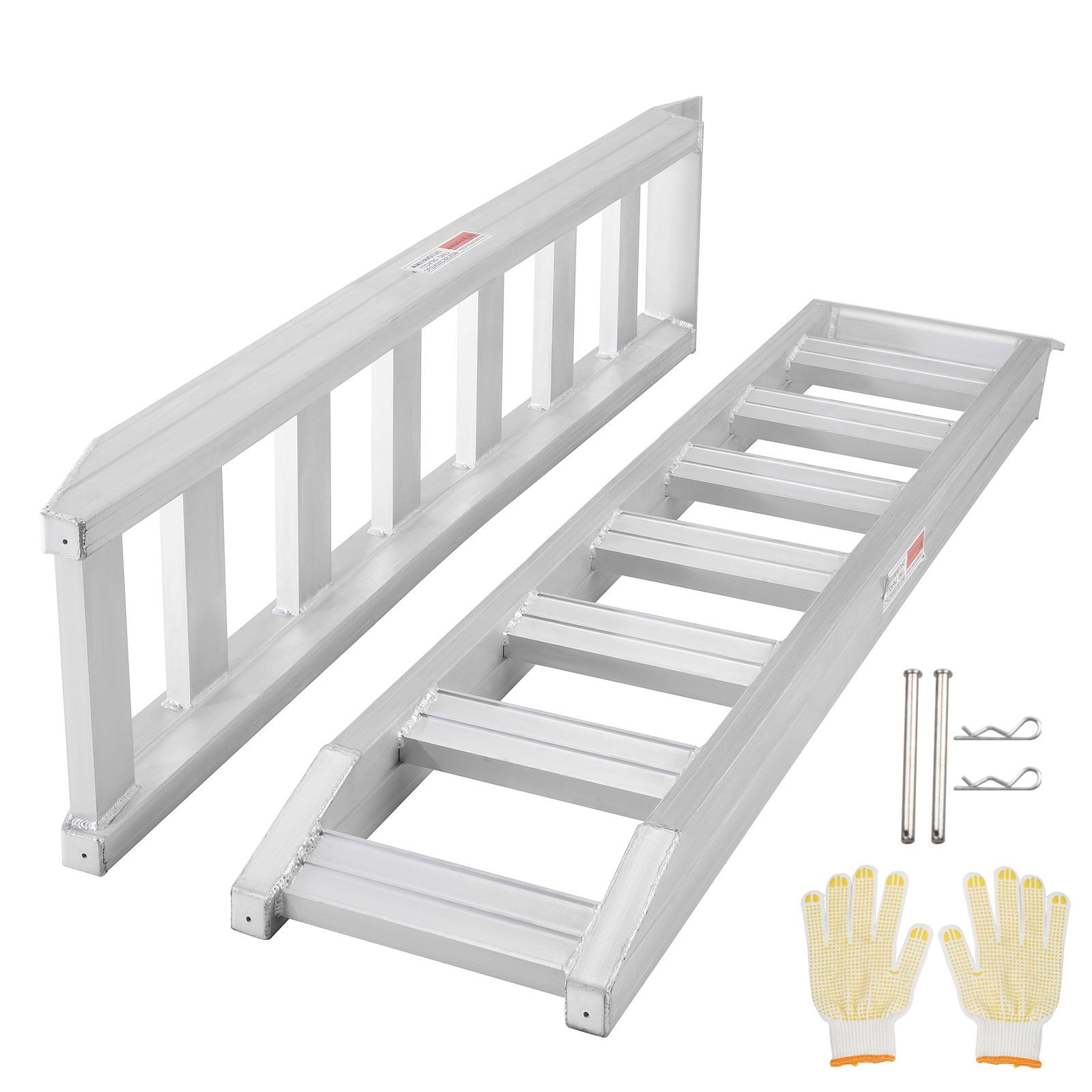 Aluminum Ramps, 8810 lbs, Heavy – duty Ramps with Top Hook Attaching End
