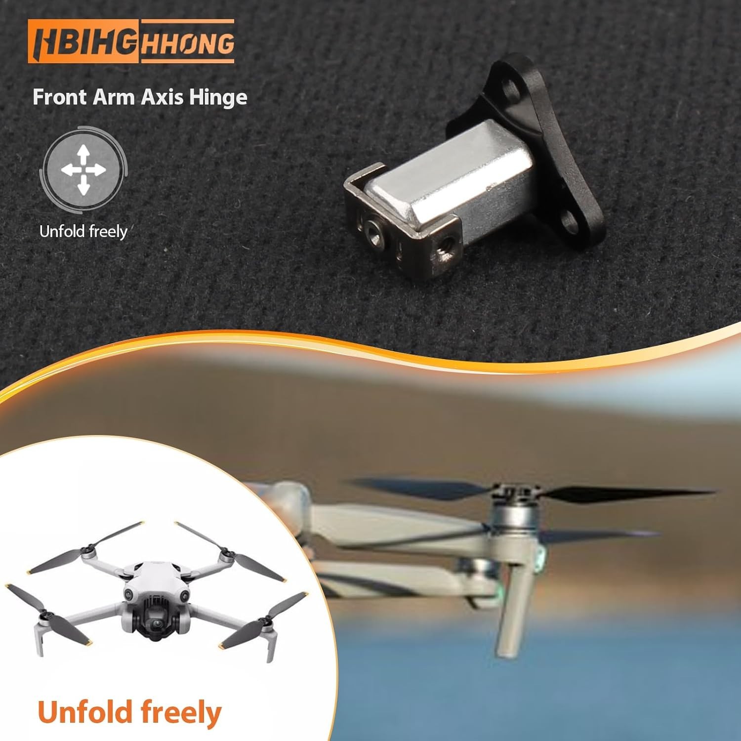 DJI Mini 4 Pro Mini 3 Front Arm Axis Hinge Shaft Repair Kit with Tools Parts