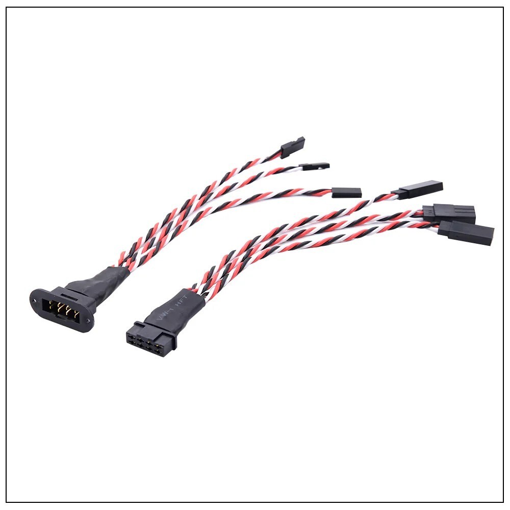 MPX 8 Pin Multi-Wire 20AWG Servo Extension Male Female Plug 3 Wire