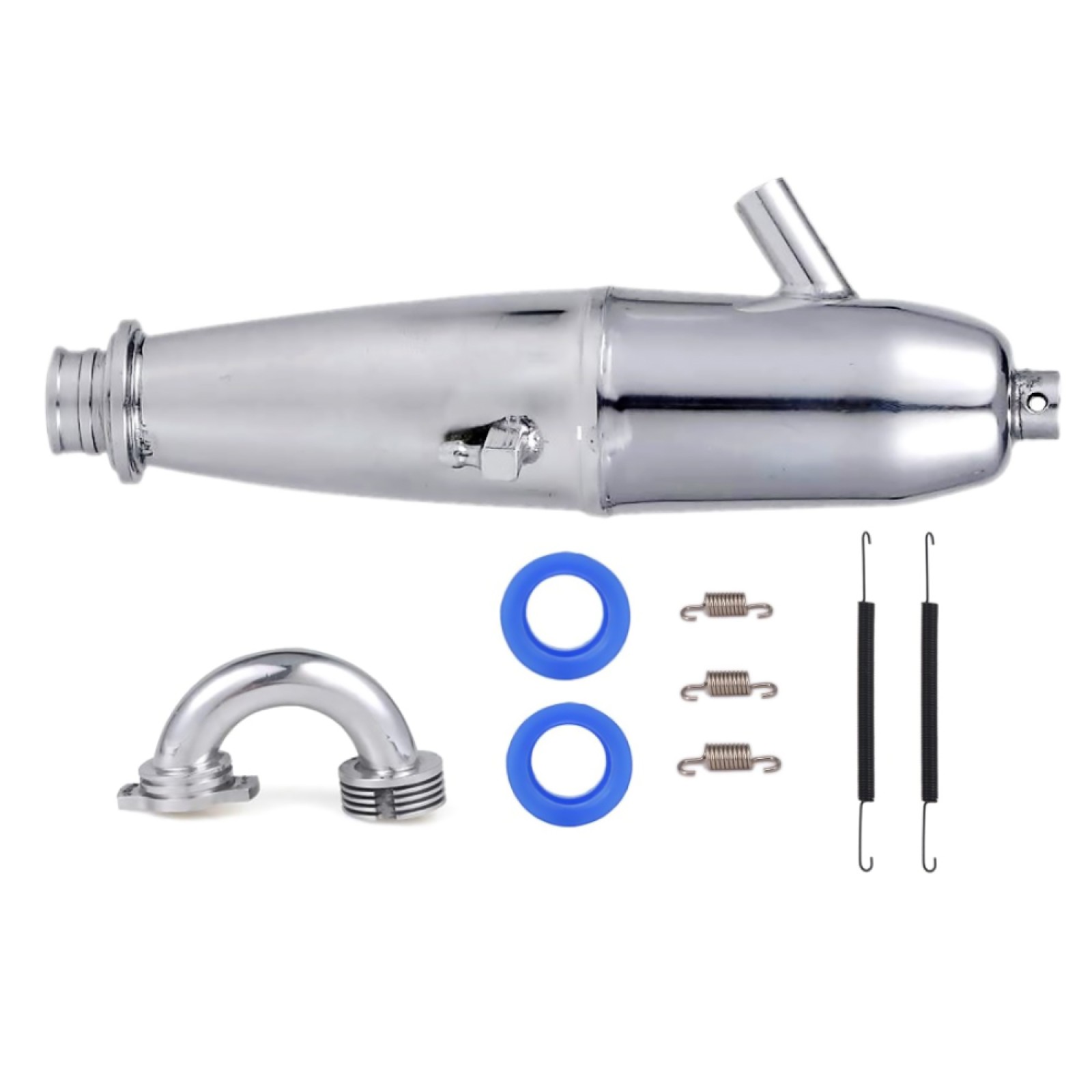 1 Set 1/8 RC Car Exhaust Pipe For HSP HPI Redcat Model Car/SH GO 21 28 Engine e