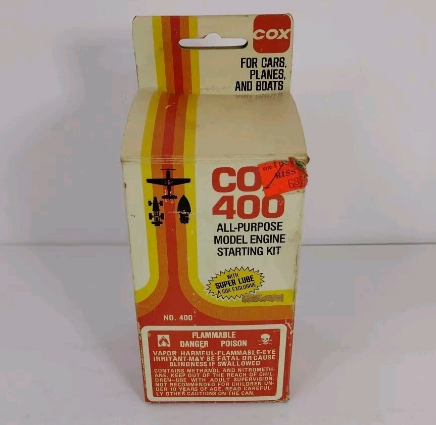 Cox 400 All Purpose Starting Kit 3:30 Starting Kit Super Charger & Manuals Lot
