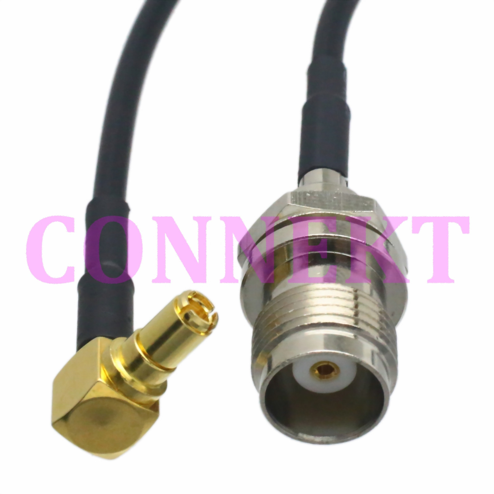 TS9 male right angle to TNC female jack bulkhead RG174 cable jumper pigtail 15cm