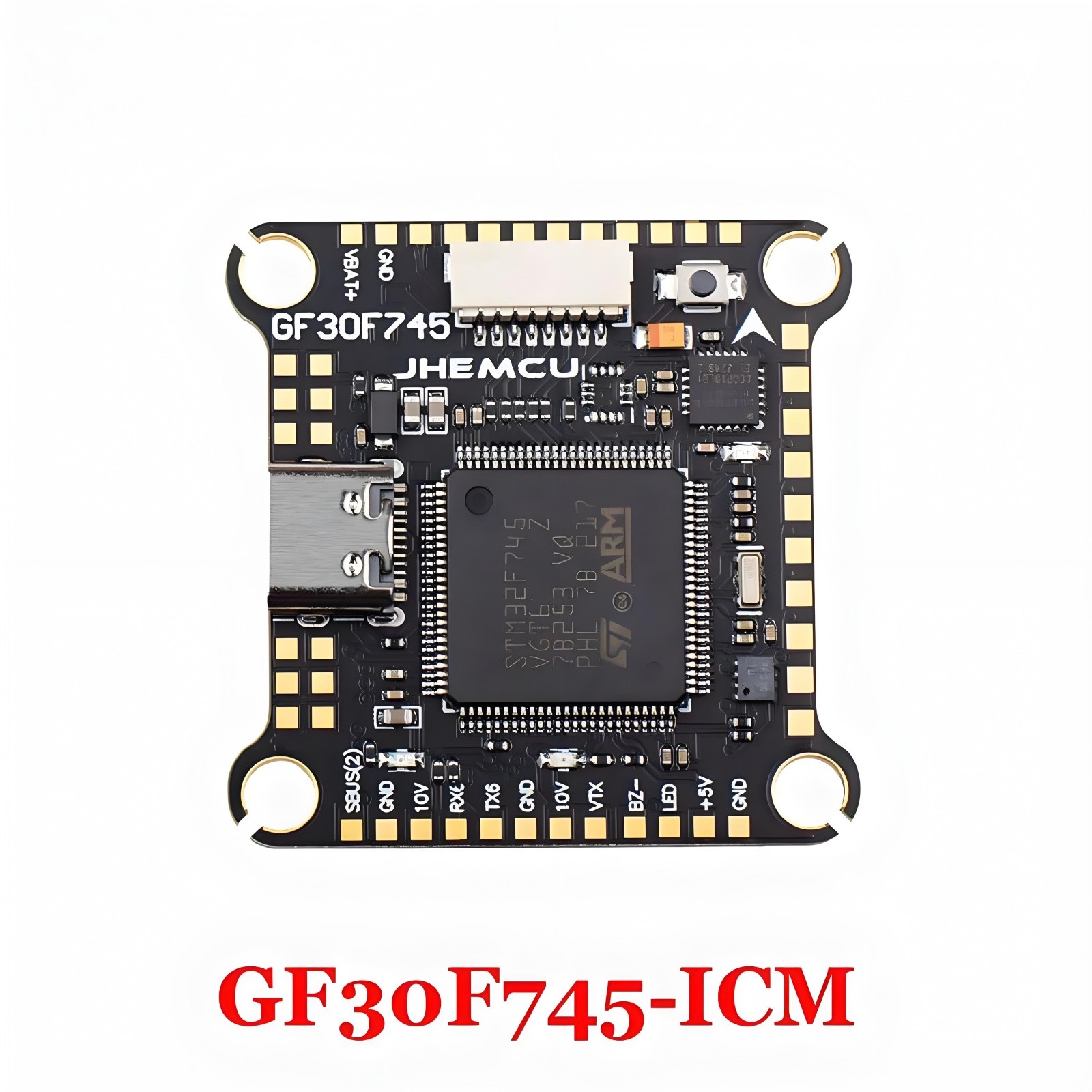 JHEMCU GF30F745 ICM Flight Controller AM32A60 60A 4in1 ESC for RC FPV Drone