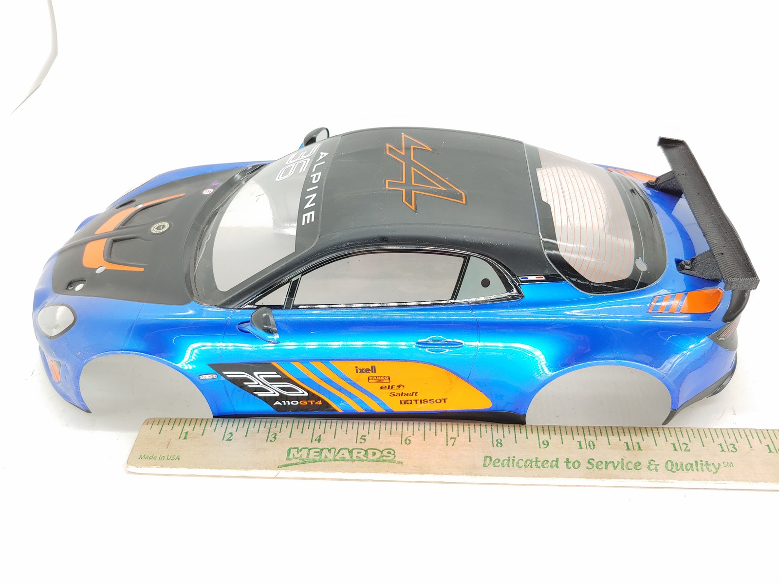 Kyosho EP Fazer Mk2 Alpine GT4 1/10 Touring Car Rally Car Body Blue Orange Used