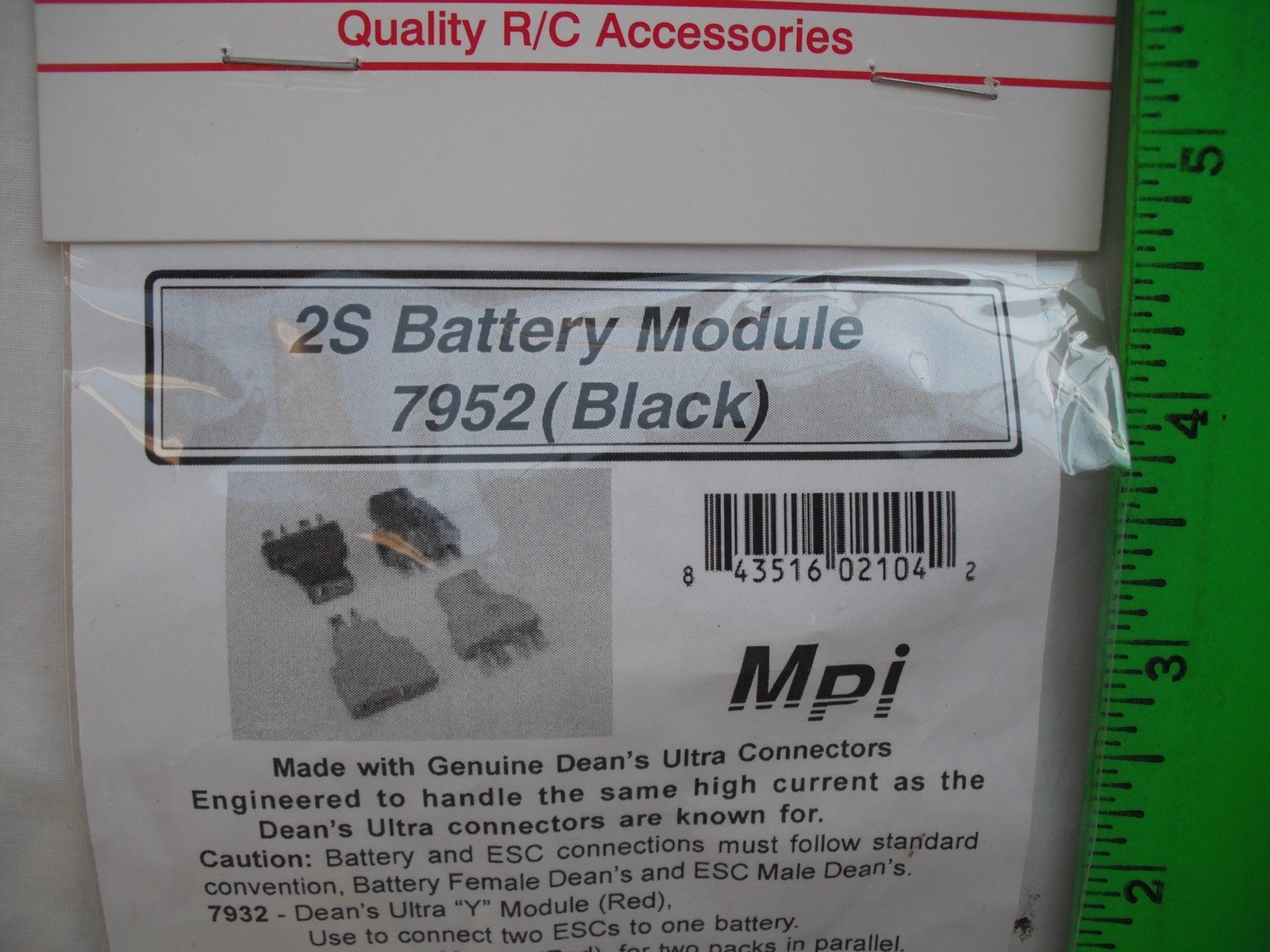 Maxx Products Mpi 7952, 2S Battery Module, Black, Plug, RC R/C Plane Airplane