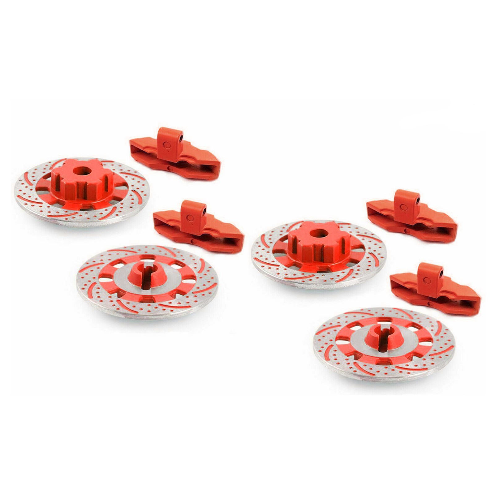 4Pcs Red Brake Disc Calipers For TRAXXAS UDR Unlimited Desert Racer 1/7 RC Car B