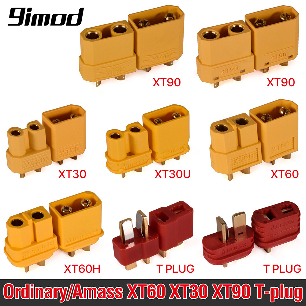 10 Pair XT60 Bullet Connectors Male Female T-plug for RC Lipo Plug Power Battery