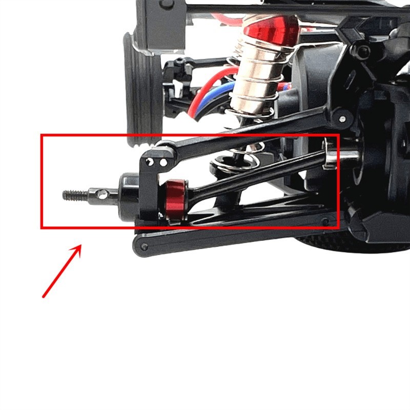 Metal DIY parts Drive Shaft/Arm/Tail Wing Set for RC LOSI 1/24 Micro-B 2WD BUGGY