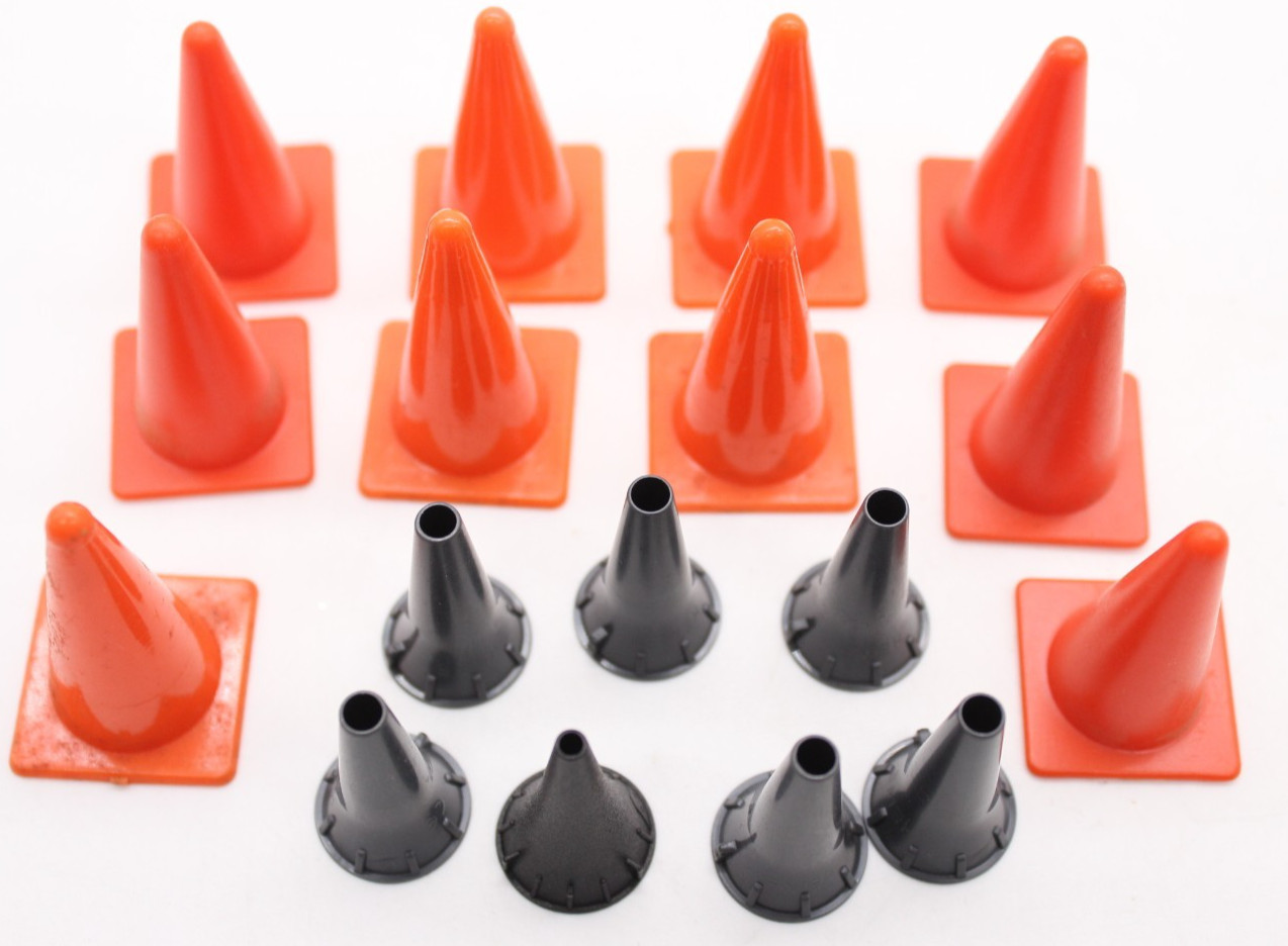 Lot of 1/10 Scale Traffic Cone Orange For RC Cars Crawlers Drifting