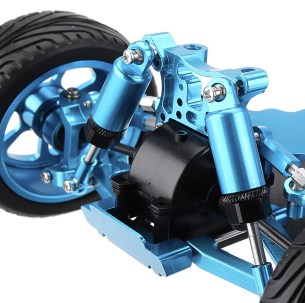 For 1/18 Wltoys 184011 A959 A969 A979 Alloy Frame Carbon Fiber Chassis Assembled