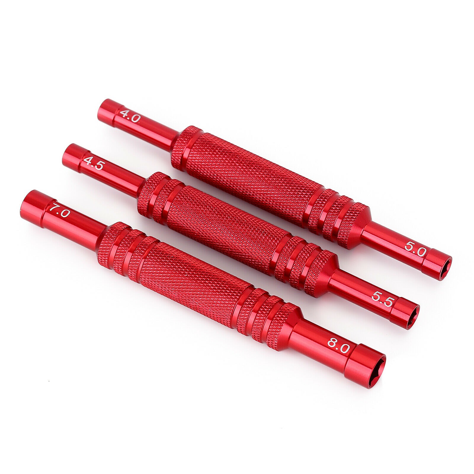 3X Aluminum Double Head RC Car Repair Hexagon Sleeve Screwdriver Hex Wrench Tool