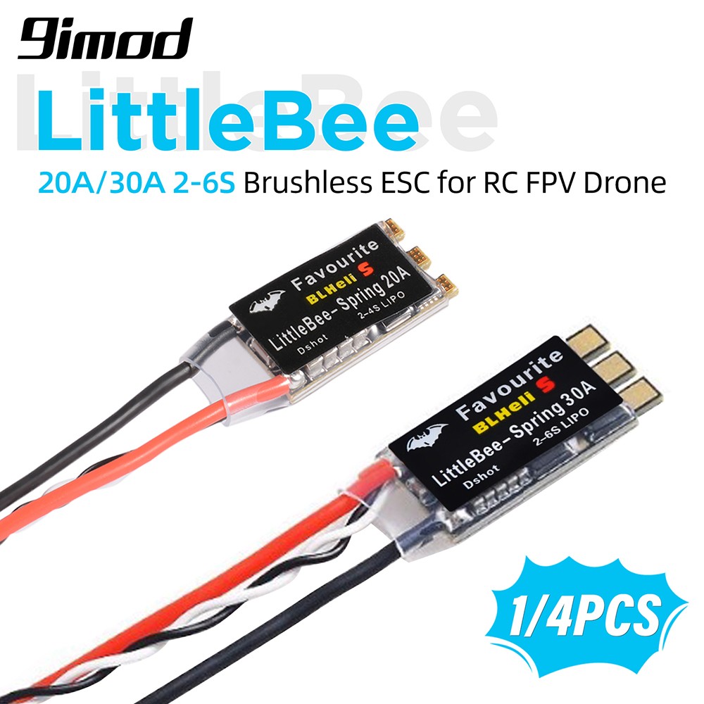 9IMOD RC Drone Favourite FVT LittleBee 20A/30A ESC BLHeli_S OPTO 2-6S Brushless