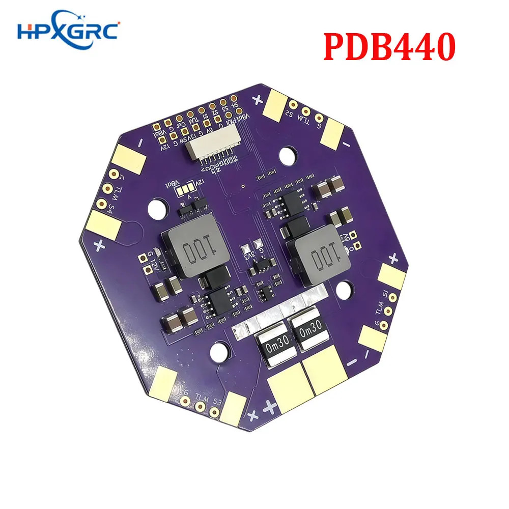 HPXGRC PDB440 12S 440A Distribution Board PDB 5V/12V Output 30.5mm for RC Drone