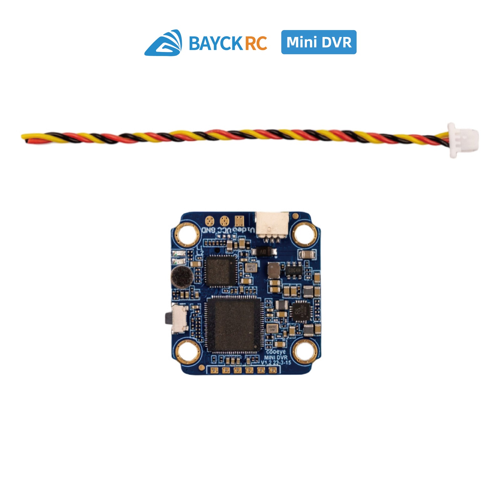 BAYCK COOEYE Mini DVR Module 5V-30V 512G Micro SD PAL/NTSC/AHD 720P for Drone RC