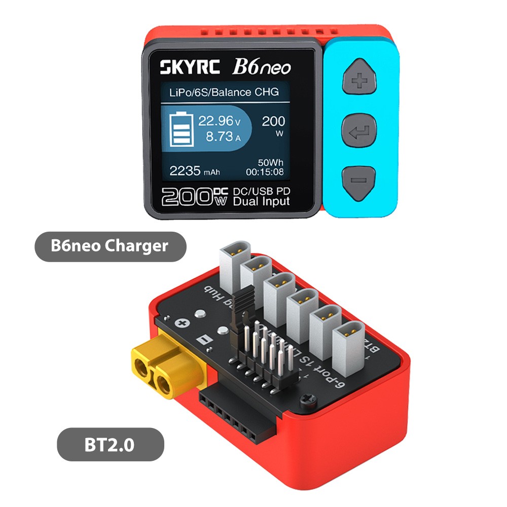 SKYRC Lipo Battery Charging Hub OSH 6-Port For B6neo B6ACneo B6neo+ B6neo 2