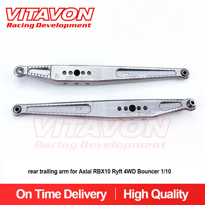 VITAVON CNC Alu7075 Rear Trailing Arm for Axial RBX10 Ryft 4WD Bouncer 1/10