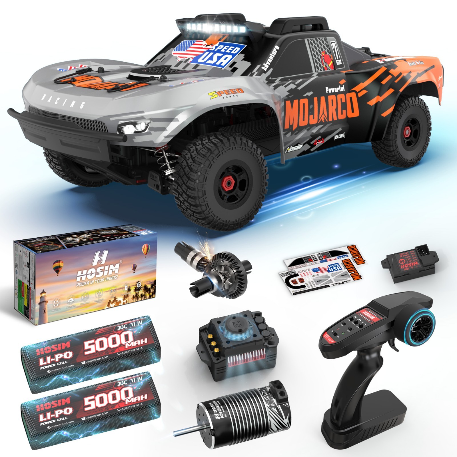Hosim Mojarco M33 1/8 Big Scale 6S 4X4 RTR Desert Truck 60+MPH Brushless