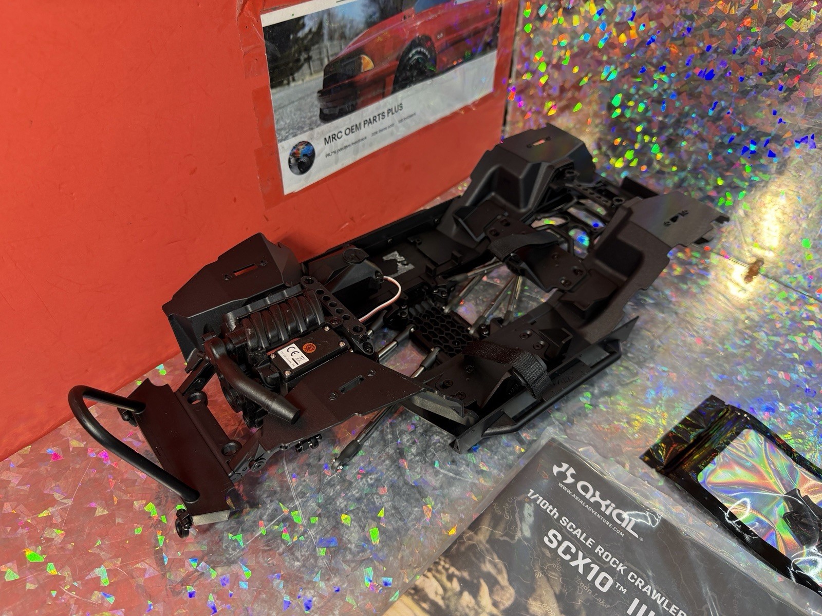 1/10 Axial SCX10 III Jeep CJ-7 Rock Crawler Chassis 12.3” Wb Links Servo Parts