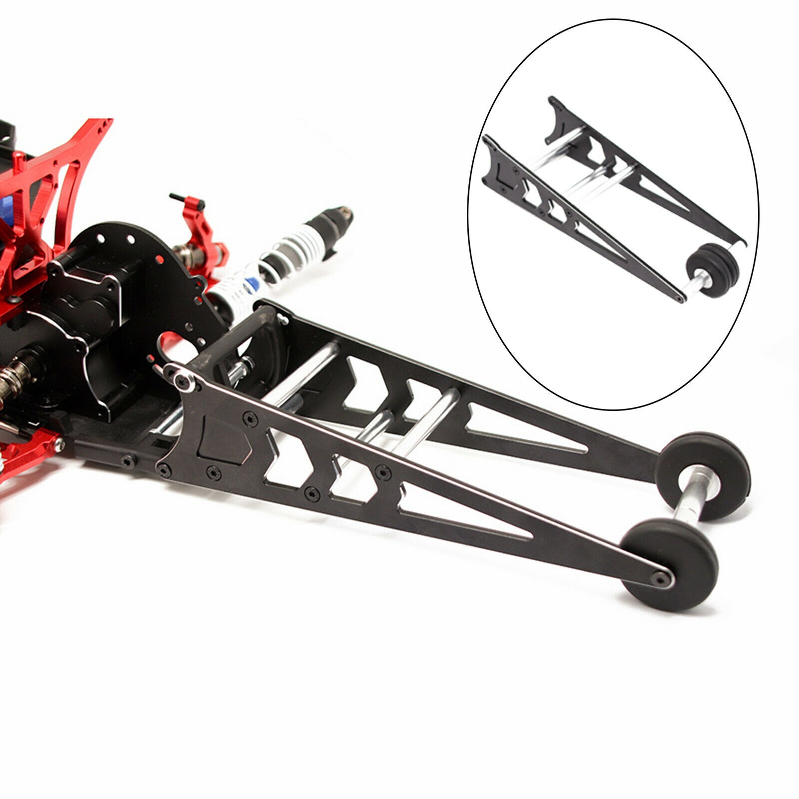 1:10 Tail Wheel Head-up Wheelie Bar For Traxxas Slash 2WD LCG Rustler Bandit D