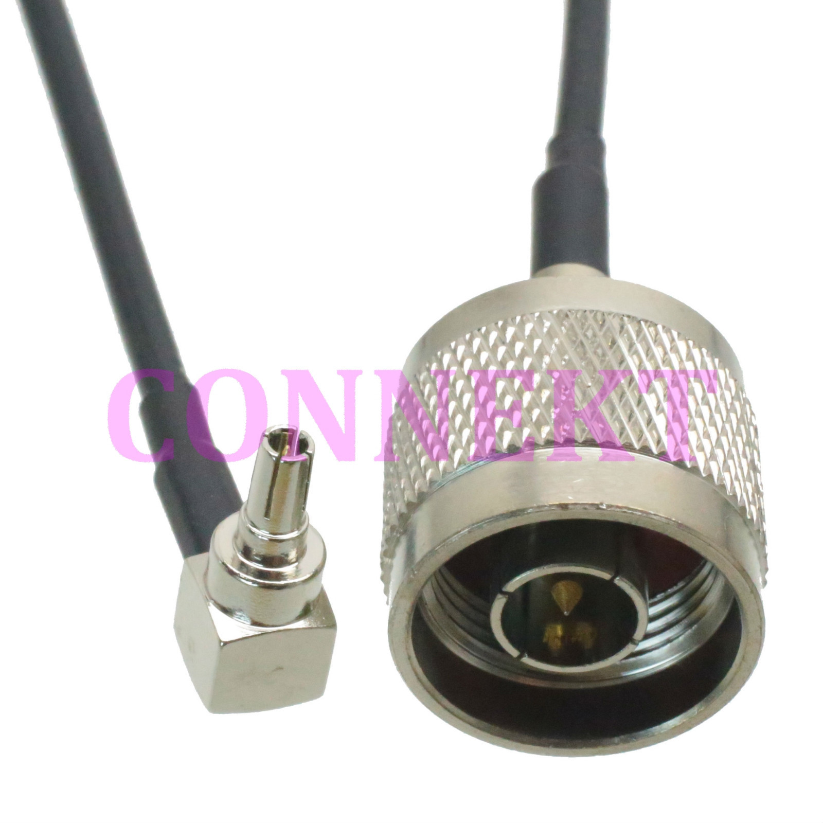 CRC9 male right angle to N male plug RG174 cable jumper pigtail 3G modem