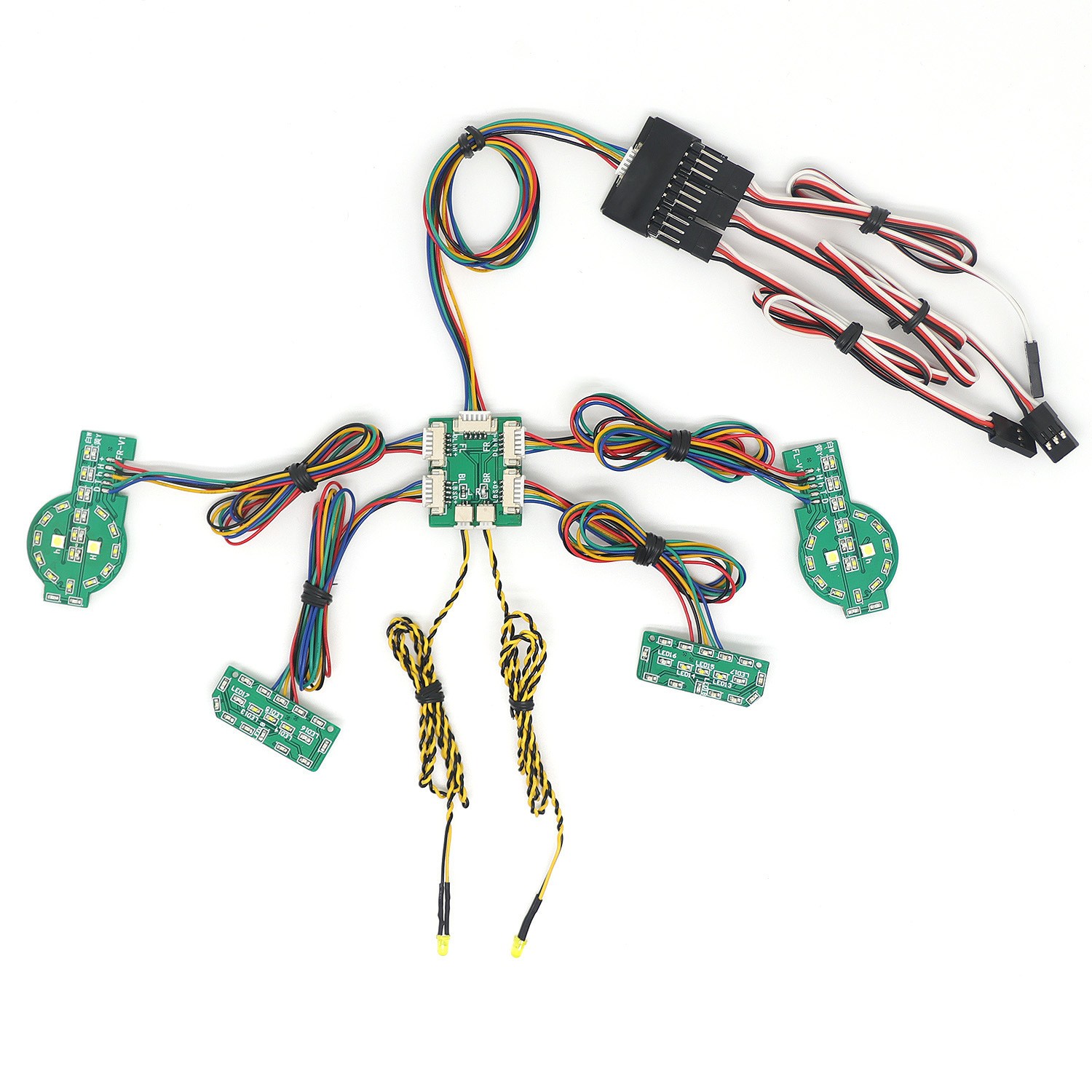 1/10 RC LED Headlight Light System Assemblage For Traxxas TRX-4 2021 Ford Bronco