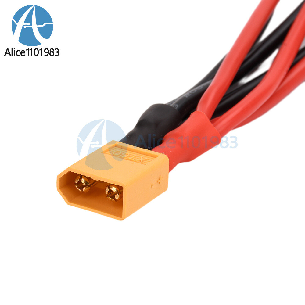 XT60 Male/Female Cable Parallel Battery Connector 4AWG Silicone Wire Y Splitter