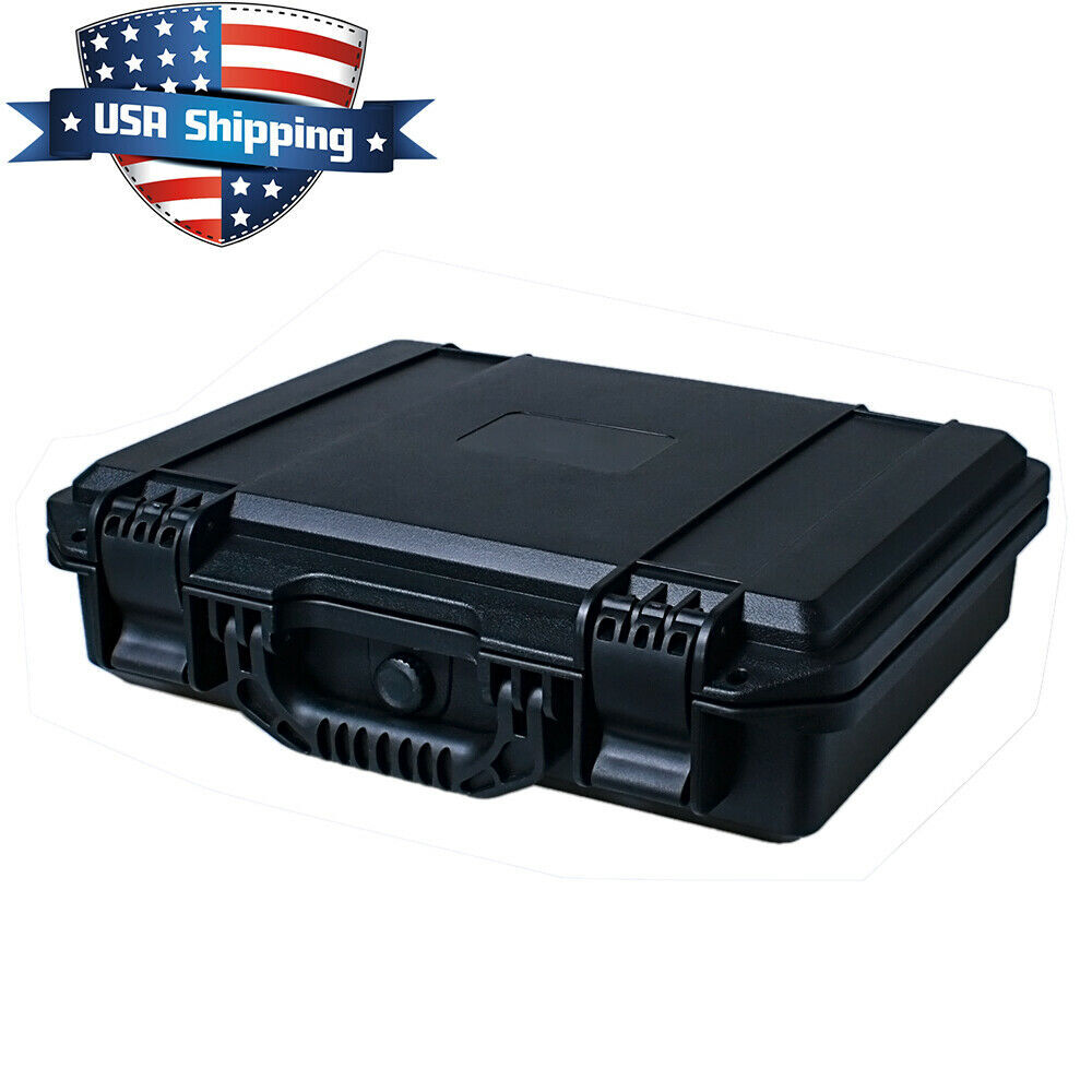 14in Hard Shell Case For Guns Cameras Instruments with Pelican Style Pluck Foam