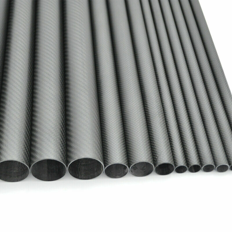 3K Carbon Fiber Tube OD 10 11 12 13 14 15 16 17 18 19 20mm x 500mm Bars / Shaft