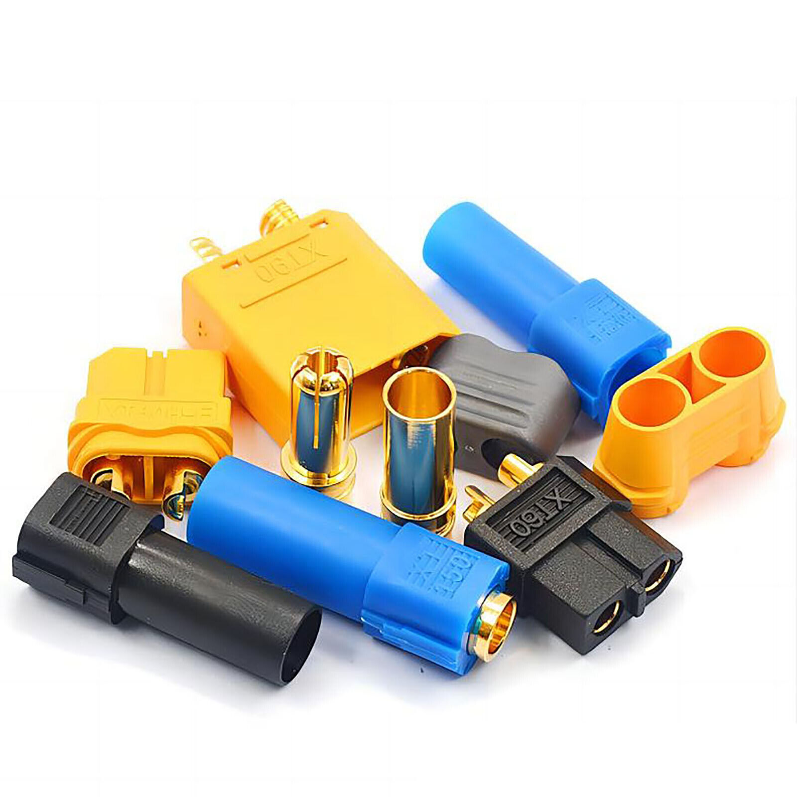 XT30 XT60 XT60H XT90 XT150 Male and Female Connectors with Caps Charger Plugs