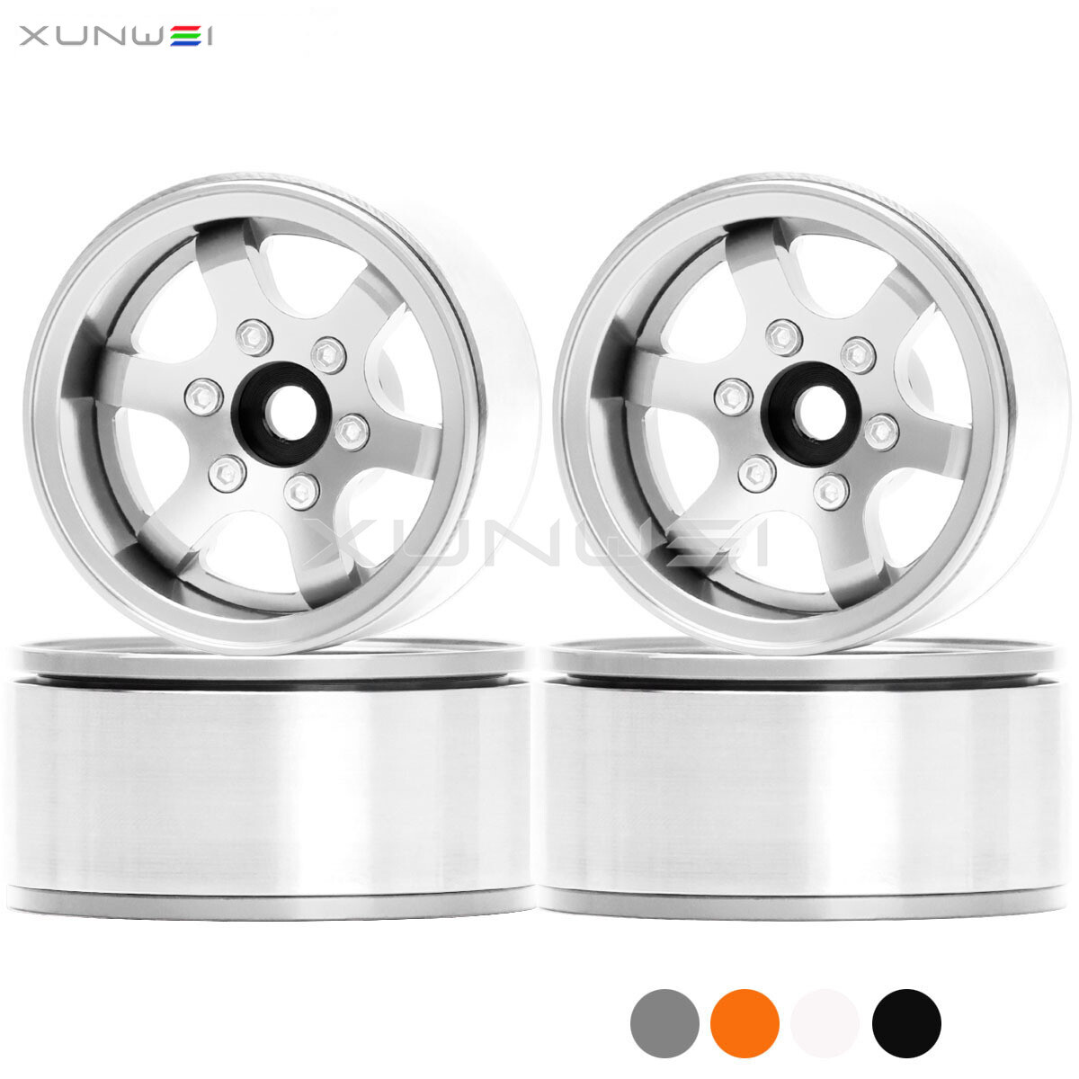 1.55 inch -4.4mm / +2.8mm Offset Wheel Rim for 1/10 AXIAL D90 TF2 MST CC01 LC70