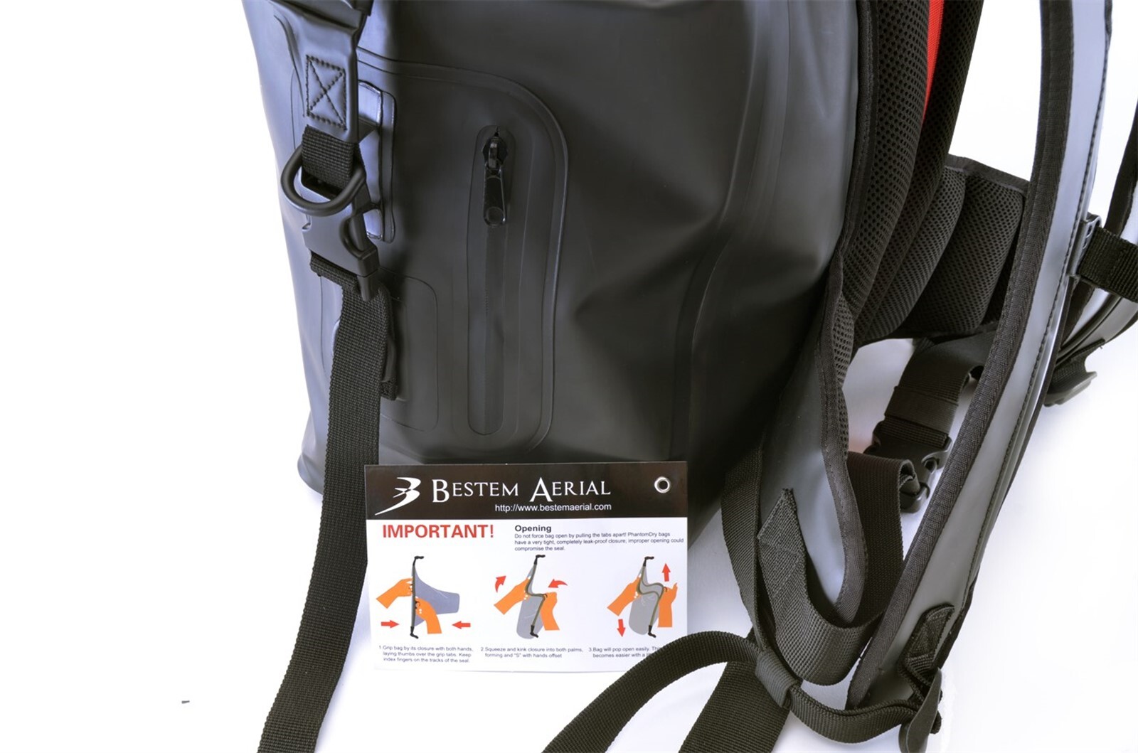 Bestem Waterproof Heavy Duty Dry Touring Bag for Cruisers, Universal Fit, Black