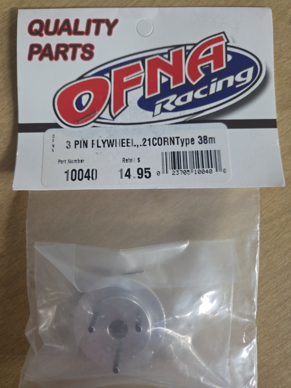 OFNA RACING 10040 3 PIN FLYWHEEL , .21 CORN TYPE