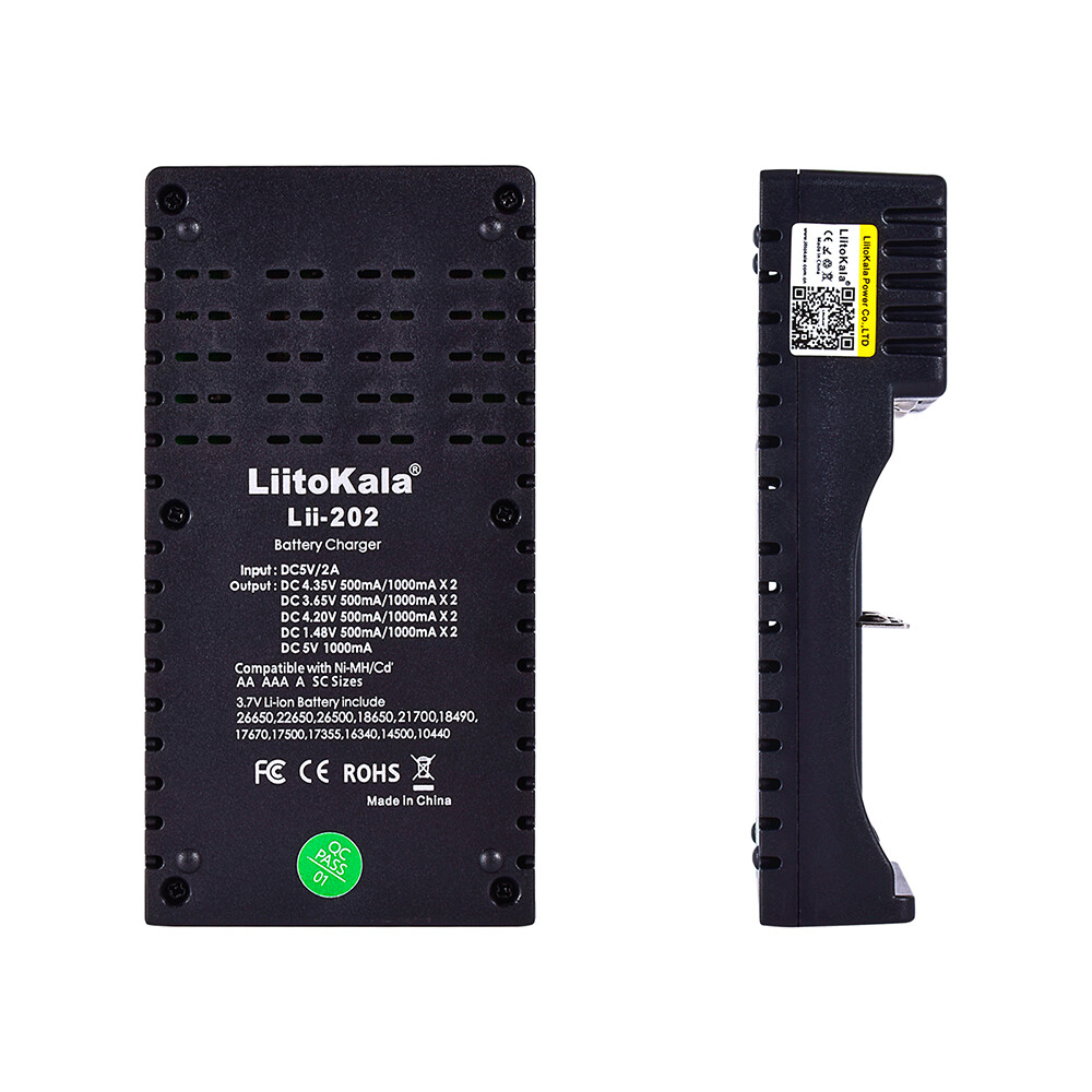 Liitokala Smart Charger Tester LCD for Li-ion 18350 AA AAA NiMH Lithium Battery