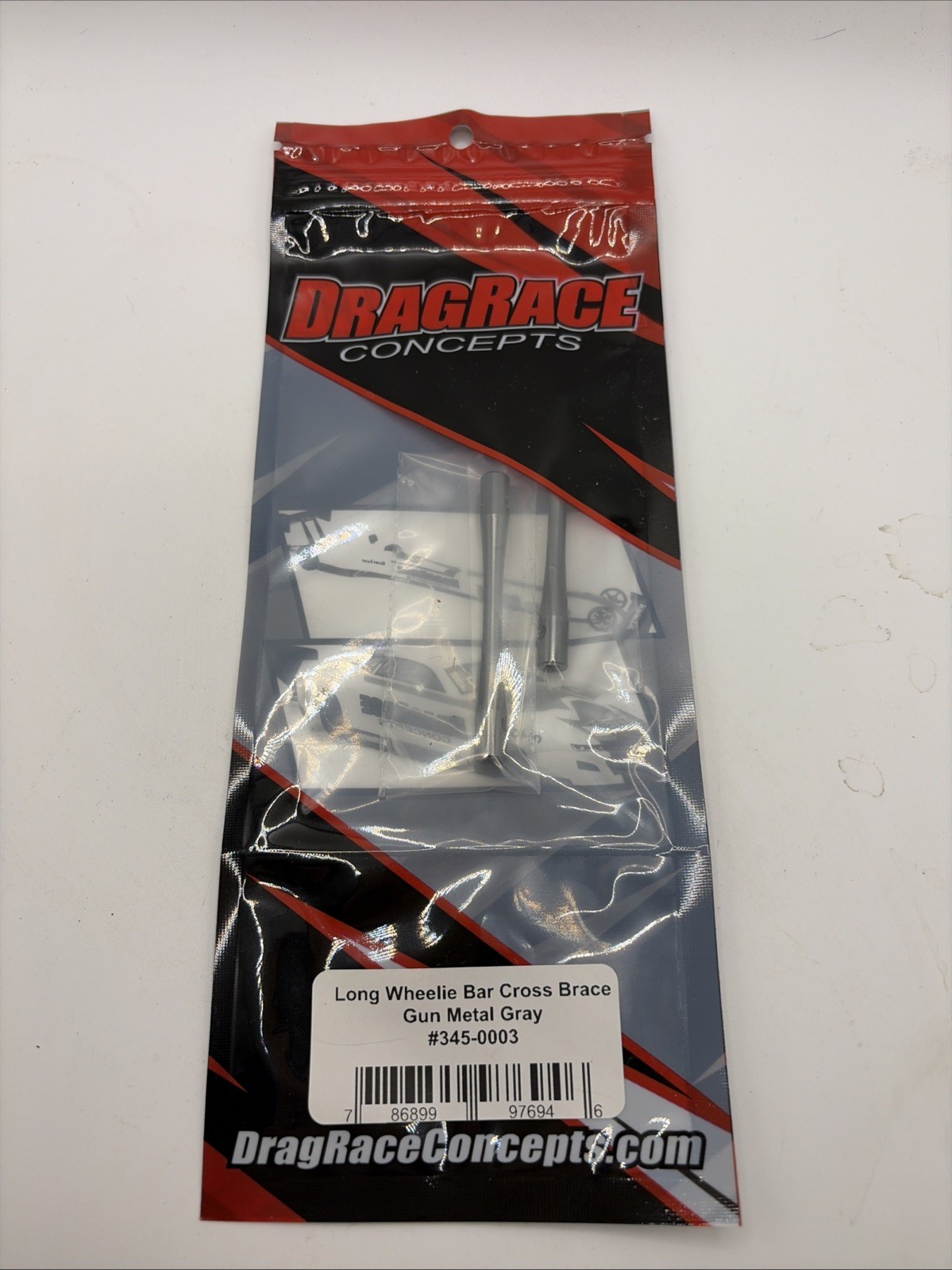 Long Wheelie Bar Cross Brace Gun Metal Gray #345-0003 B29