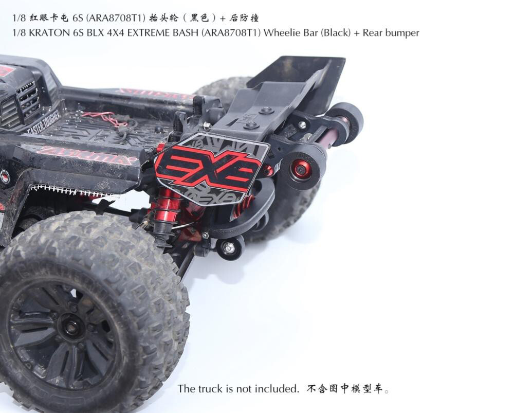 Wheelie Bar+Rear Bumper For 1/8 KRATON 6S BLX 4×4 Extreme Bash ARA8708T1 RC Car