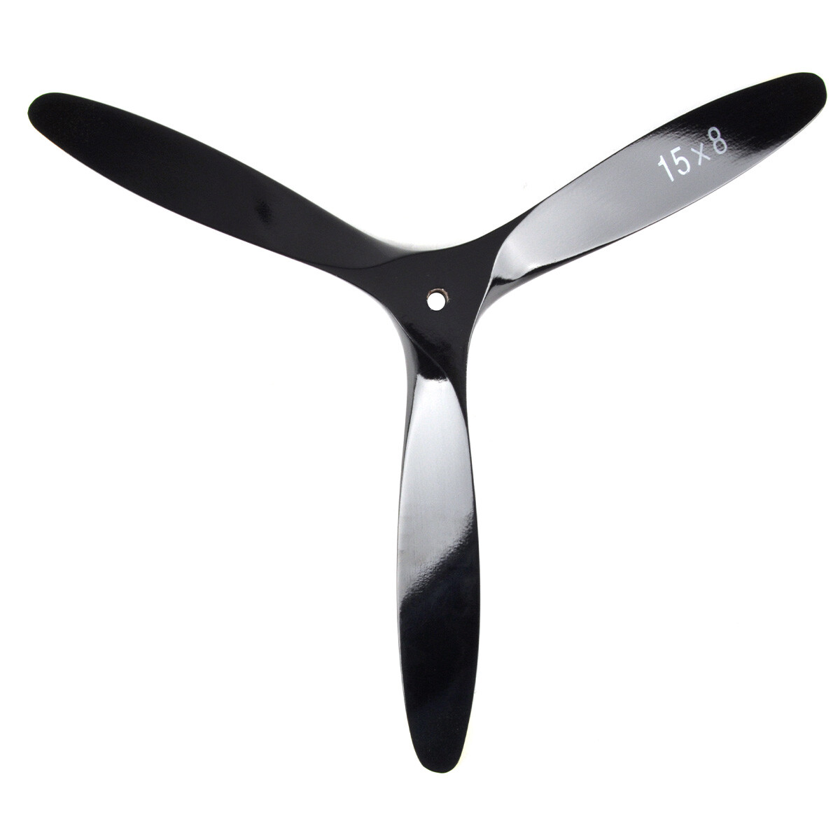 3 Blade 15*8inch Black +Yellow Propeller RC Plane Air-moder CW Beech Wooden Prop