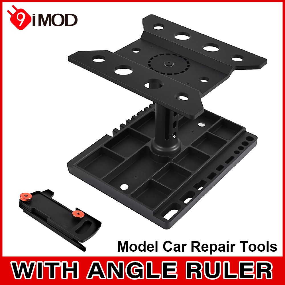 RC Car Repair Stand Work Station Angle Ruler Magnetic For 1/16 1/18 1/20 RC Car