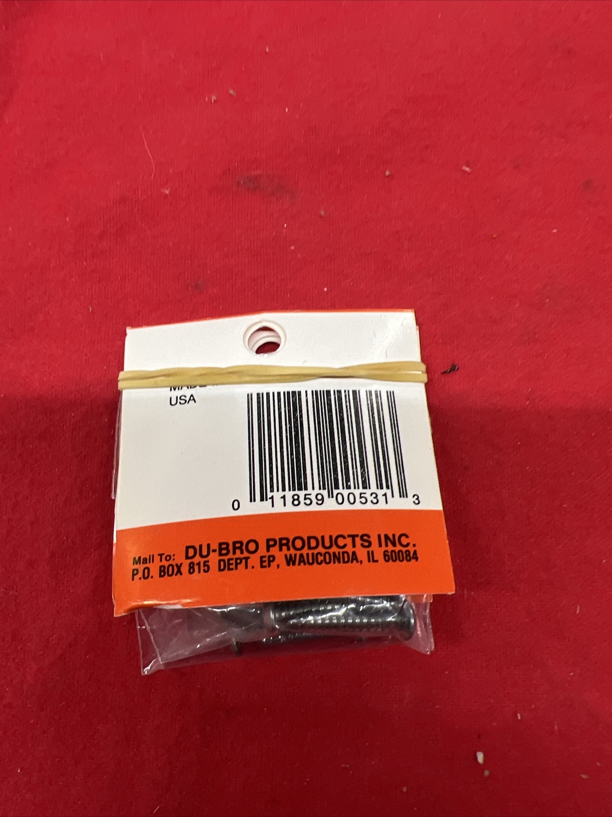 DU-BRO NO. 6 X 3/4″ BUTTON HEAD SHEET METAL SCREWS (CAT. # 531 ) Lot Of 2
