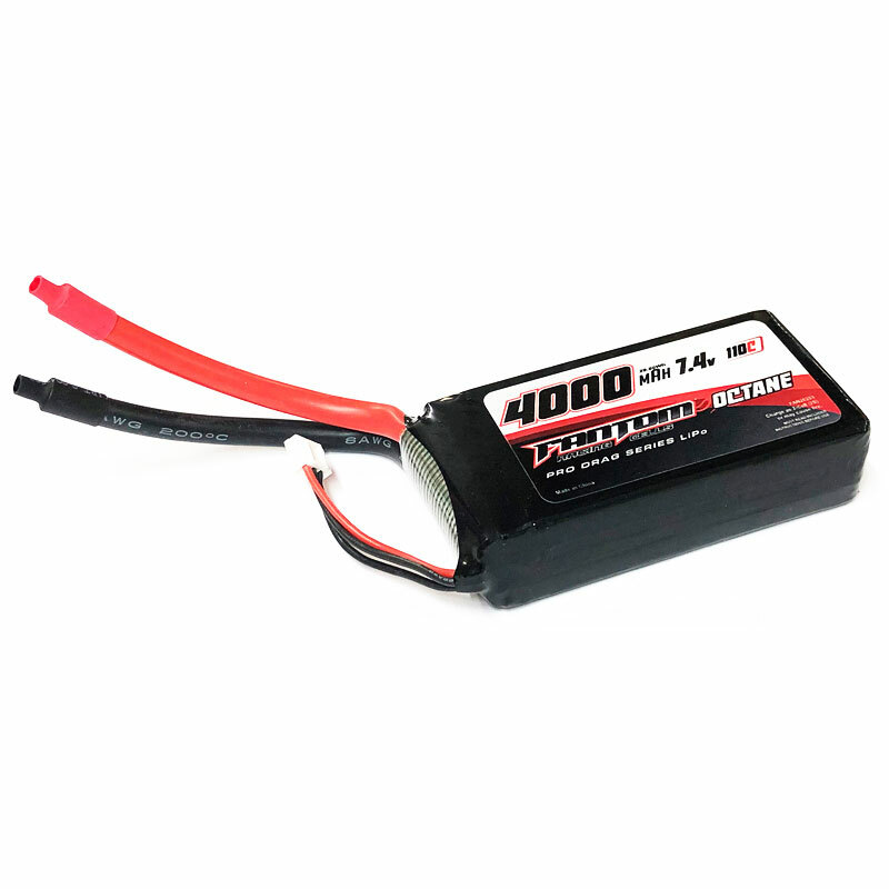 Fantom OCTANE Pro Drag Racing 4000mAh 110c -160C 7.4v 2s LiPo Battery FAN26253
