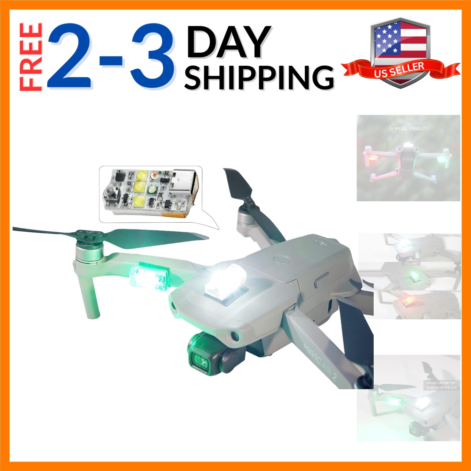 Drone Light, Anti Collision Light for FAA Drone Night Flying, Fits DJI Mini 3…