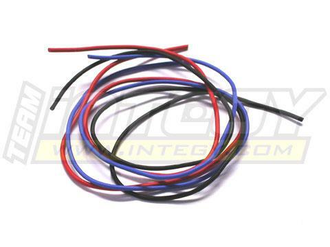 Flexible Silver Plated Silicone Electrical Wire Set 20G 40cm