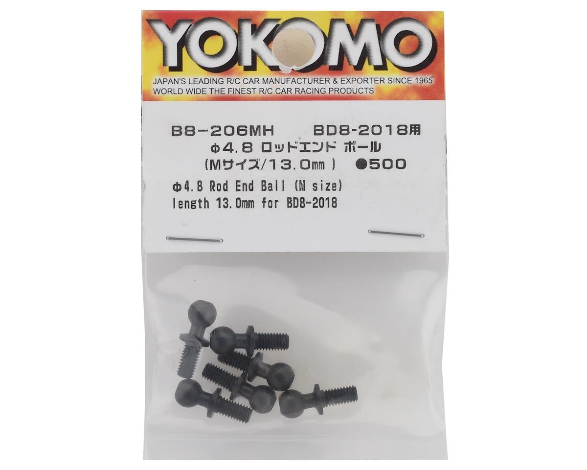 Yokomo BD8 2018/2019 Rod End Ball Set (6) (4.8mm/13mm) [YOKB8-206MHA]
